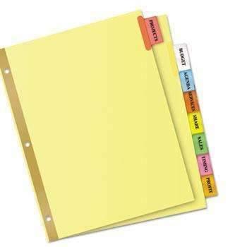 Avery® Insertable Big Tab Dividers, 8-Tab, Letter - Janitorial Superstore
