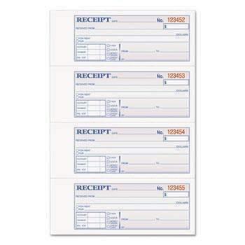 Adams® Receipt Book, 7 5/8 x 11, Three-Part Carbonless, 100 Forms - Janitorial Superstore