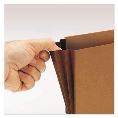 SMEAD MANUFACTURING CO. 3 1/2" Exp Wallets w/Tyvek, Legal, Redrope Printed - Janitorial Superstore