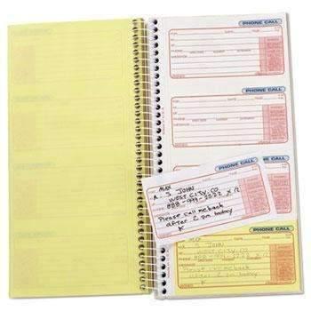 Universal® Wirebound Message Books, 5 x 3 3/8, Two-Part Carbonless, 400 Sets/Book - Janitorial Superstore