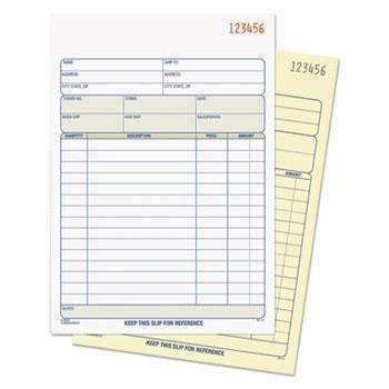 TOPS™ Sales Order Book, 5-9/16 x 7-15/16, Two-Part Carbonless, 50 Sets/Book - Janitorial Superstore