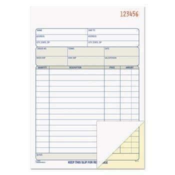 TOPS™ Sales Order Book, 5-9/16 x 7-15/16, Two-Part Carbonless, 50 Sets/Book - Janitorial Superstore