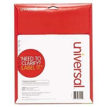 Universal® Laser Printer File Folder Labels, 3-7/16" x 2/3", White, 750/Box - Janitorial Superstore