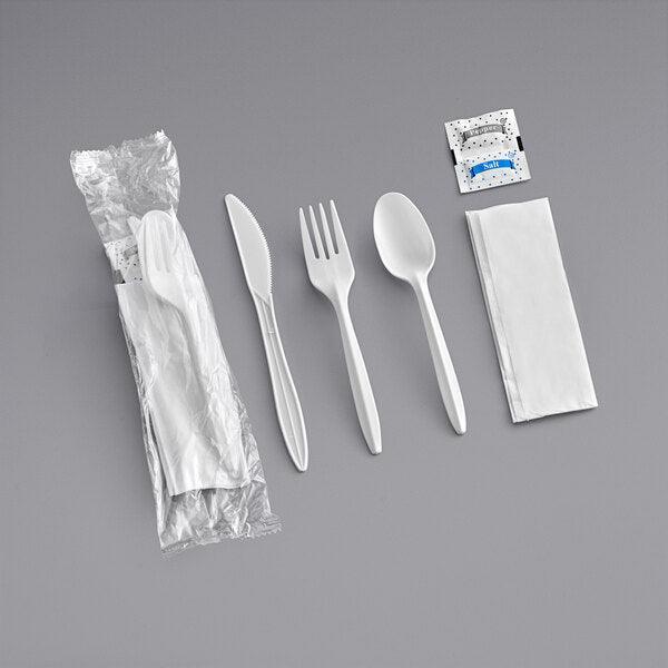 Cutlery Kit S,F,K,S,P,N 250pk - Janitorial Superstore