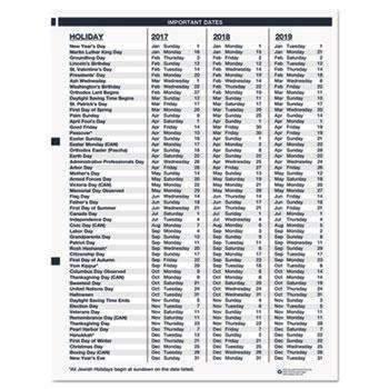 House of Doolittle™ Recycled Wirebound Weekly/Monthly Planner, 8 1/2 x 11, Black Leatherette, 2023 - Janitorial Superstore