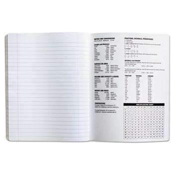 Universal® Composition Book, Wide Rule, 9 3/4 x 7 1/2, White, 100 Sheets, 6/Pack - Janitorial Superstore