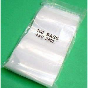 4" x 6" 2Mil Clear Zip Lock Bag 1000 cs - Janitorial Superstore