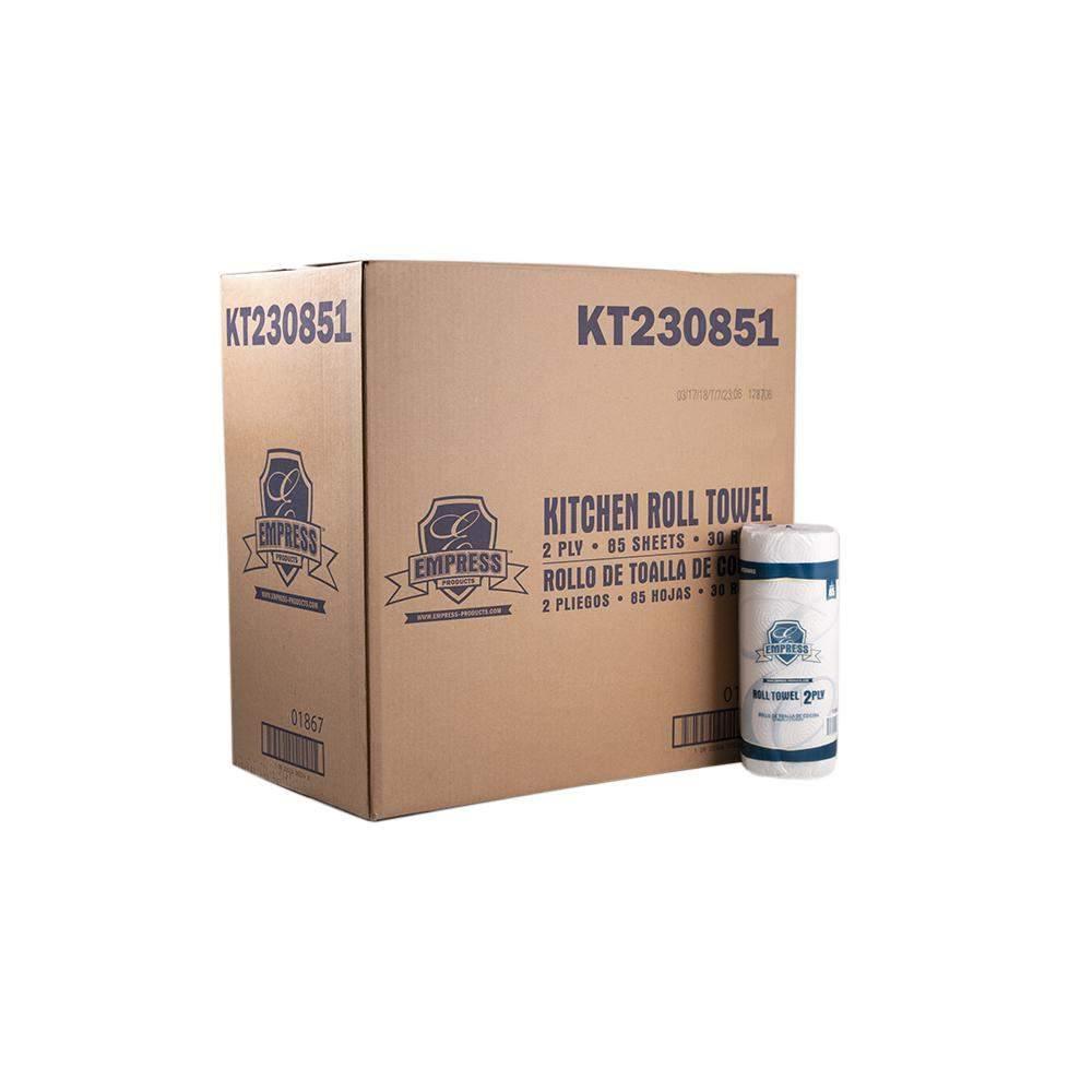 Empress KT 230851 Premium Kitchen Roll Paper Towels, 85 Count/30 Case - Janitorial Superstore