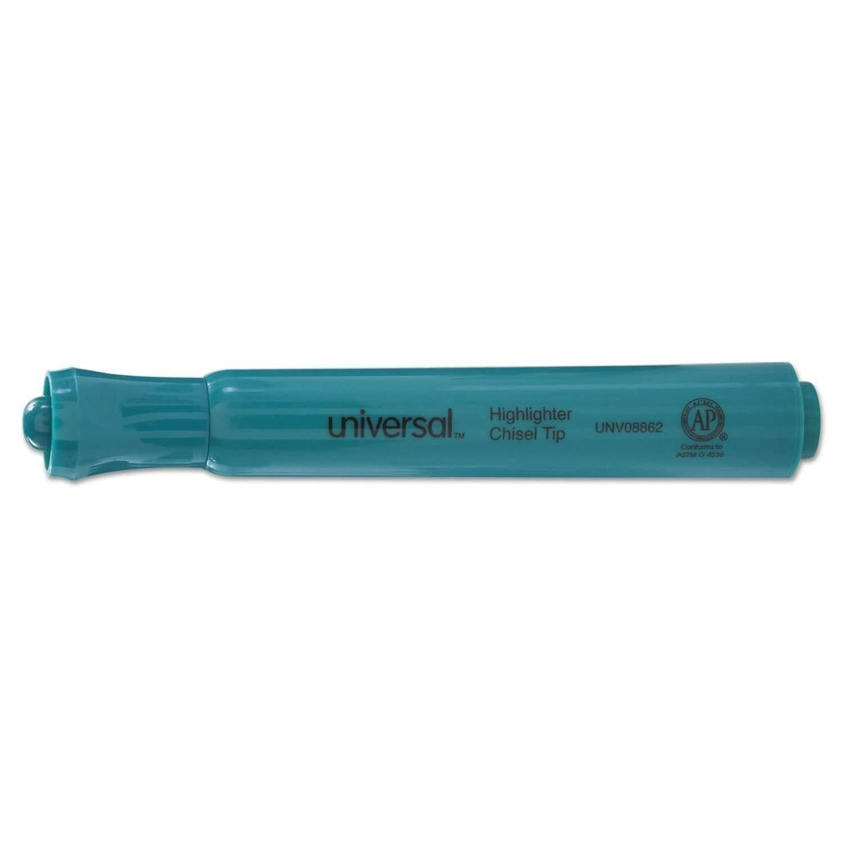 UNIVERSAL OFFICE PRODUCTS Desk Highlighters, Chisel Tip, Fluorescent Green, Dozen - Janitorial Superstore