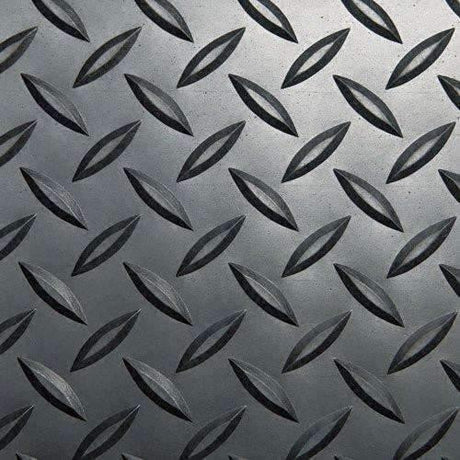 ROWN MATS amp; MATTING CD0023DB Industrial Deck Plate Anti-Fatigue Mat, Vinyl, 24 x 36, Black - Janitorial Superstore