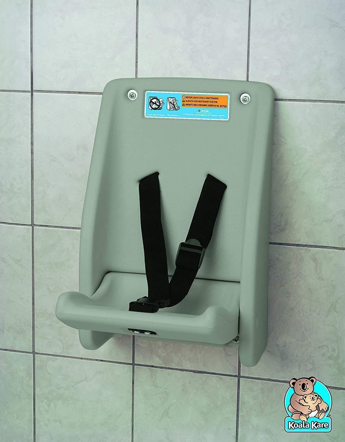 Koala Kare KB102-01 Wall Mounted Child Protection Seat, Gray - Janitorial Superstore