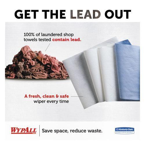 Wypall X80 Cloths, Brag Box, Hydroknit, Blue, 11.1 X 16.8, 160 Wipers-carton - Janitorial Superstore