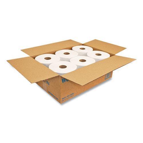 Morcon Morsoft Universal Roll Towels, 8" X 800 Ft, White, 6 Rolls-carton - Janitorial Superstore