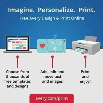 Avery® Printable Self-Adhesive Name Badges, 2-11/32 x 3-3/8, Blue Border, 100/Pack - Janitorial Superstore
