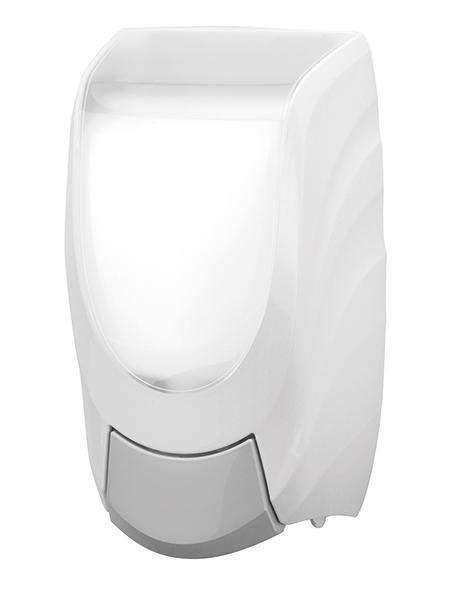 JSS Premium White Manual Hand Soap Dispenser - Janitorial Superstore