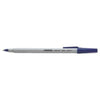 Economy Ballpoint Stick Oil-Based Pen, Blue Ink, 12 Pack - Janitorial Superstore