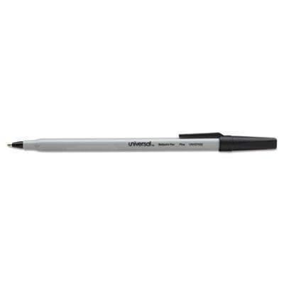 Economy Ballpoint Stick Oil-Based Pen, Black Ink, Fine, 12 Pack - Janitorial Superstore