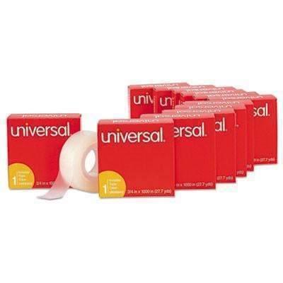 Universal® Invisible Tape, 3/4" x 1000", 1 Core, 12/Pack - Janitorial Superstore