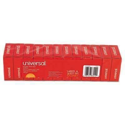 Universal® Invisible Tape, 3/4" x 1000", 1 Core, 12/Pack - Janitorial Superstore