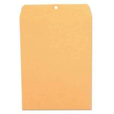Gummed Side Opening Envelopes, 9x12", Brown-Kraft, 100/Box - Janitorial Superstore