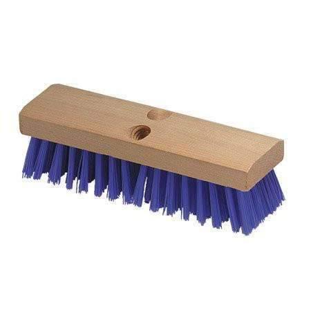 10" Deck Scrub Brush Head Blue - Janitorial Superstore