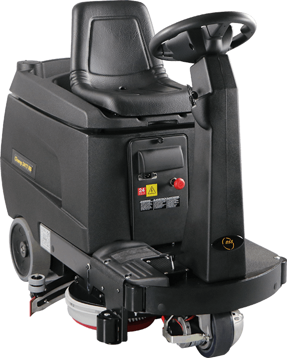 Champ 2417 RB Mini Ride On Scrubber AGM Batteries - Janitorial Superstore