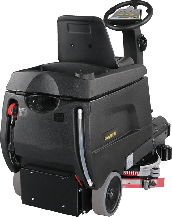 Champ 2417 RB Mini Ride On Scrubber AGM Batteries - Janitorial Superstore