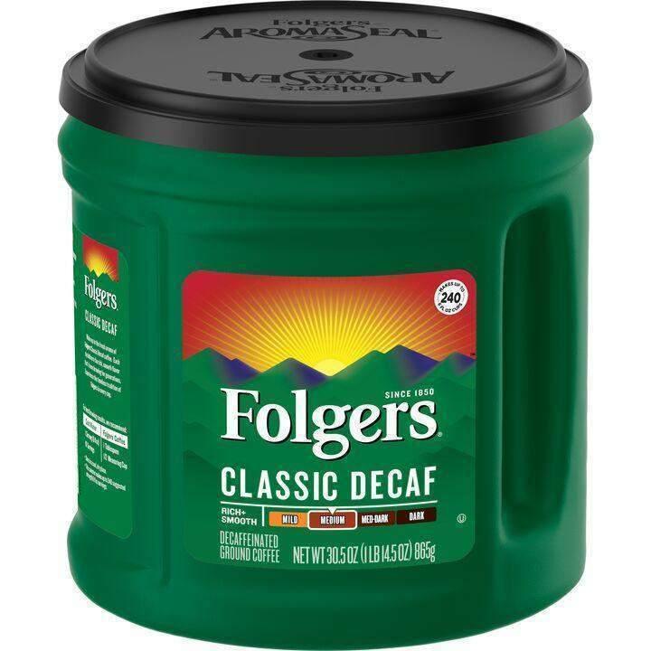 Folgers® Classic Decaf Coffee, 33.9oz - Janitorial Superstore