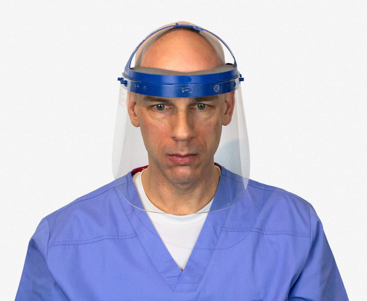 Suncast Commercial Protective Reusable Face Shield With Adjustable Headgear - Janitorial Superstore