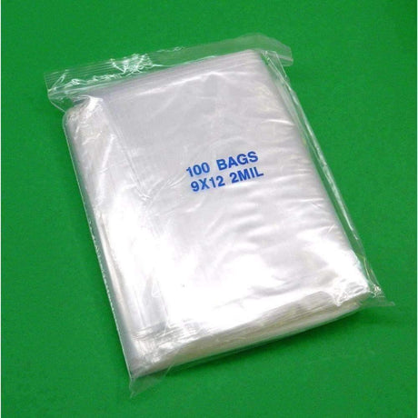 9" x 12" Clear Zip Lock Bag 1000 cs - Janitorial Superstore