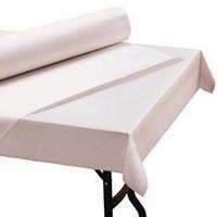 40" x 300' 1 ply White Tissue/Paper Tablecover - Janitorial Superstore