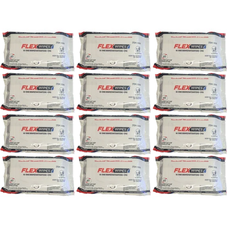 FLEXWIPES No Rinse  Disinfectant/Sanitizing  Wipes 80ct Soft Pack (#92080)