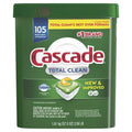 Cascade Total Clean ActionPacs, Dishwasher Detergent Pacs, Fresh Scent (105 ct.)