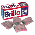 Brillo Hotel Size Soap Pad, 4 x 4, Charcoal/Pink, 10/Box