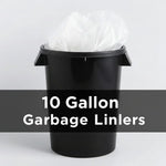 JanWise 24x24 Clear Garbage Bag Liners, 6 Mic 1,000cs, 7-10 Gal (#741)