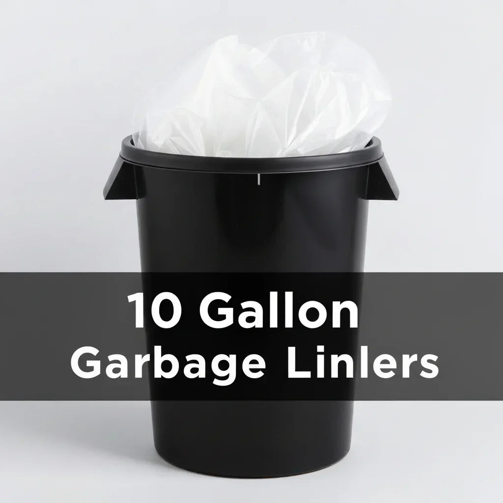 JanWise 24x24 Clear Garbage Bag Liners, 6 Mic 1,000cs, 7-10 Gal (#741)