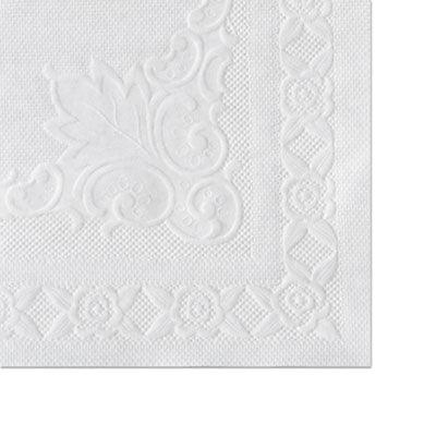 Hoffmaster 310468 Homespun Straight Edge Economy Placemat, 14" Length x 10" Width (Case of 1000), White (