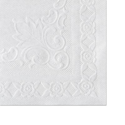 Hoffmaster 310468 Homespun Straight Edge Economy Placemat, 14" Length x 10" Width (Case of 1000), White (