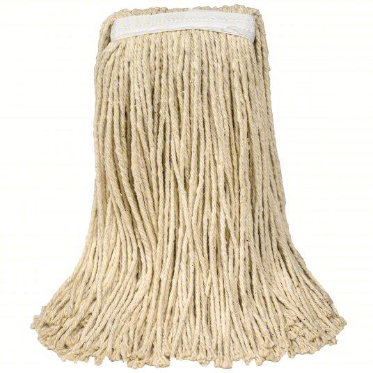 20oz Dry Wt, Rayon, Natural, Cut Mop End Type - Janitorial Superstore