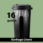 Commercial white trash bags for 12-15 gallon cans