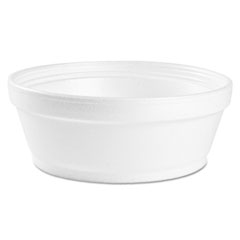 Foam Container, Squat, 8 oz, 4.63" Diameter x 1.13" h, White, 500/Carton  DCC8SJ32