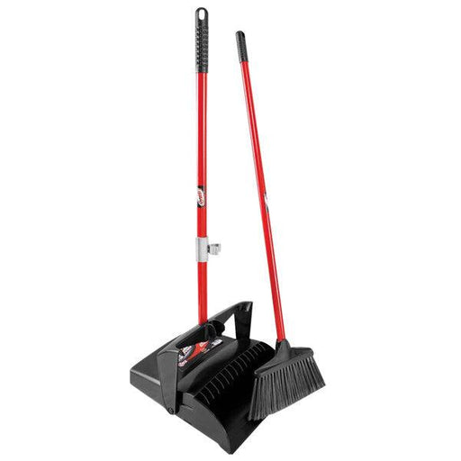 Libman 919 10" Lobby Broom and Open-Lid Dust Pan - Janitorial Superstore