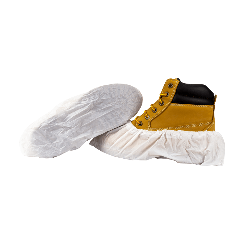 Shieldtech, Protective Shoe Covers, 300 Series, White, Heavy Duty, Size XL, 50 Pair Per Pack (#8087)