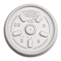 Plastic Lids for Foam Containers, Vented, Fits 3.5 oz to 6 oz, White, 100/Pack, 10 Packs/Carton (Plastic Lids for Foam Containers, Vented, Fits 3.5 oz to 6 oz, White, 100/Pack, 10 Packs/Carto (6jl)n