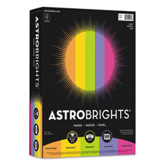 Color Paper - "Happy" Assortment, 24 lb Bond Weight, 8.5 x 11, Assorted Happy Colors, WAU21289