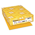 Color Cardstock, 65 lb Cover Weight, 8.5 x 11, Galaxy Gold, 250/Pack (wau22771)