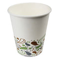 Printed Paper Hot Cups, 8 oz, 20 Cups/Sleeve, 50 Sleeves/Carton