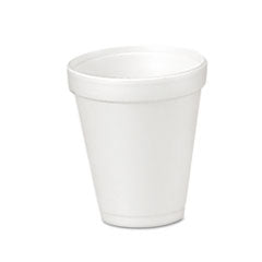 Foam Drink Cups, 4 oz, White, 50/Bag, 20 Bags/Carton DCC4J4