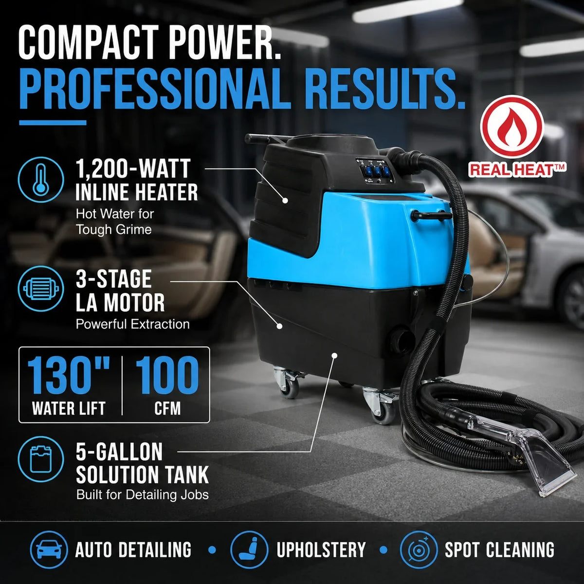 Mytee HP90 Stingray Heated Automotive Detail Extractor