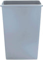 23 Gal Gray Slim Trash Can/Lid - Janitorial Superstore